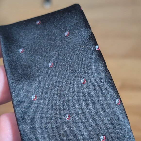 Vintage Dior Silk Tie In Black - Picture 3 of 8